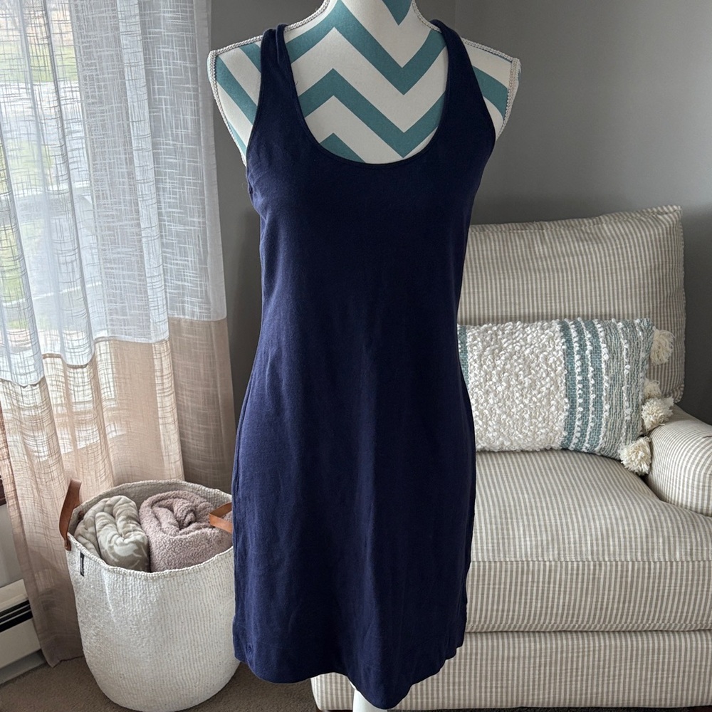 Navy Racerback Tank Dress